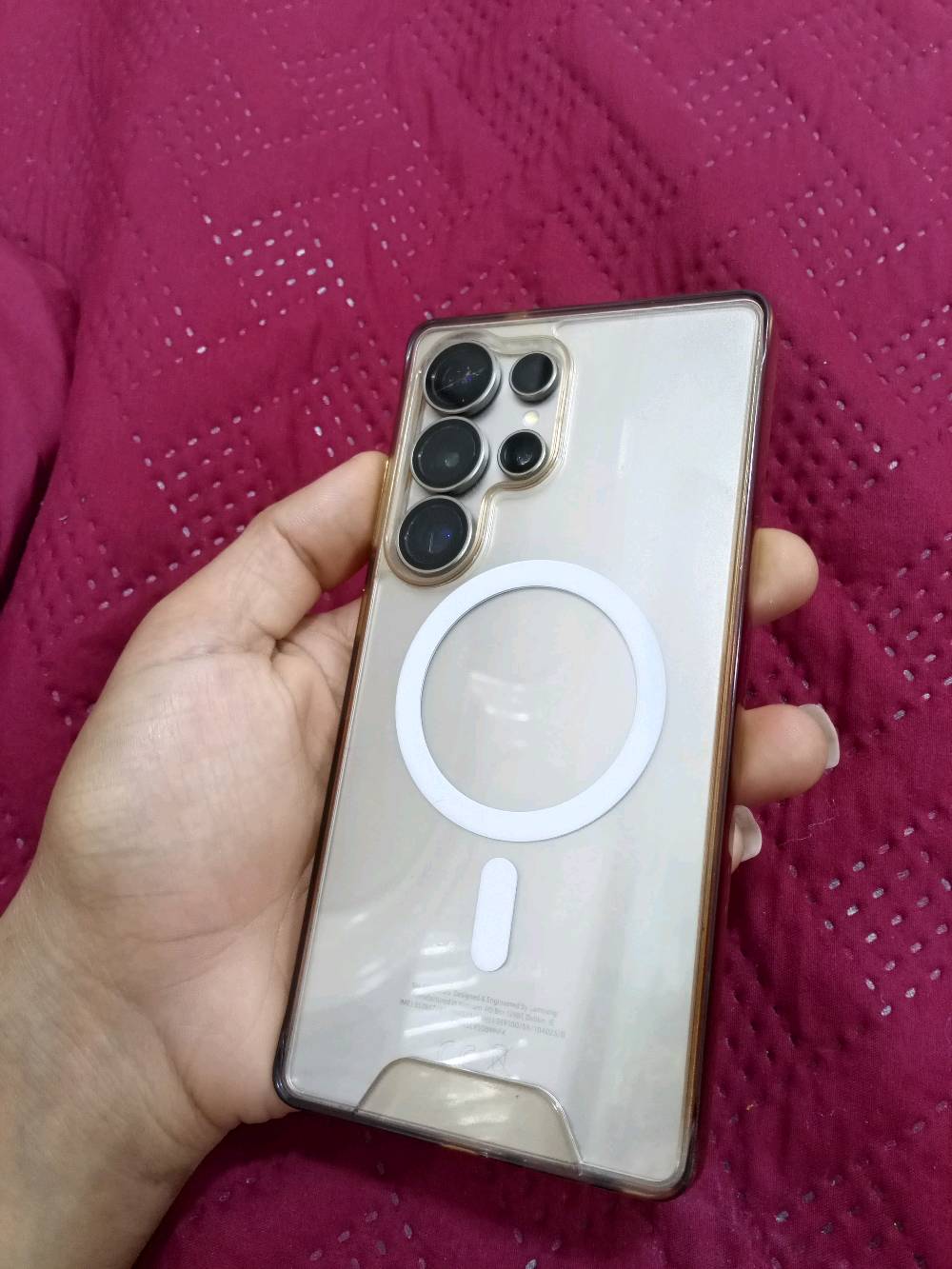 سامسونك S25 الترا
ذاكره 256 
العشوائيه 12 
كامل ملحقات
سعره مليون و 1200 الف
هذه رقمي(***********) متواجد واتساب واتصال
