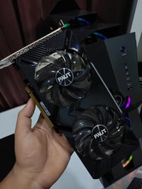 🟩💻 كرت شاشة :/  ▫️ NVIDIA™ GEFORCE ® GTX 1660Ti 6GB PALIT 2FAN ▫️ لوك ...