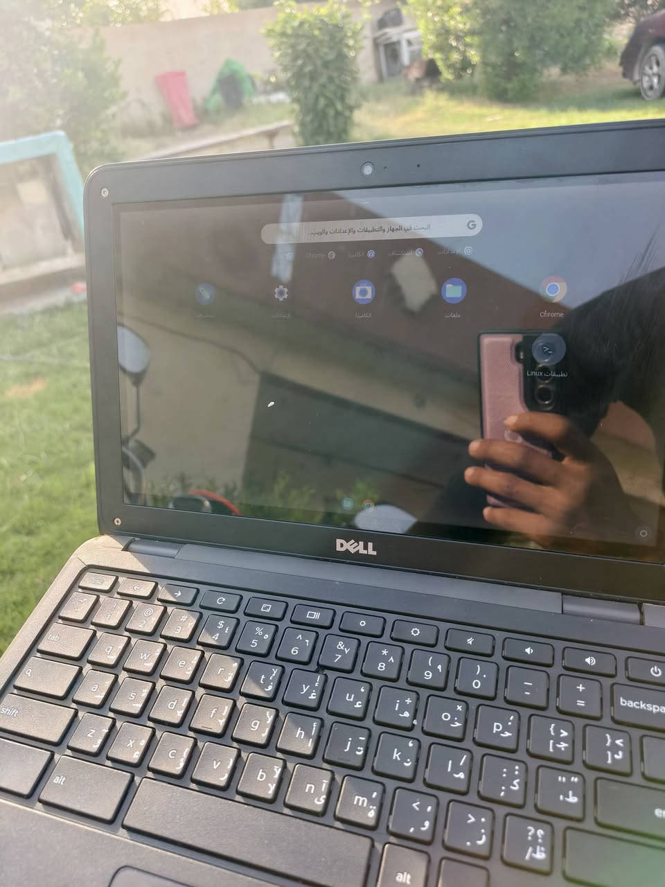 لابتوب 
للبيع: Dell Chromebook
الماركة: Dell
النظام: Chrome OS
اللون: أسود
مناسب للدراسة، التصفح، مشاهدة الفيديوهات، واستخدام الإنترنت.
الحالة: مستعمل
السعر: (55 بيها مجال) الموقع: (بلد ) للتواصل: (***********)واتساب
