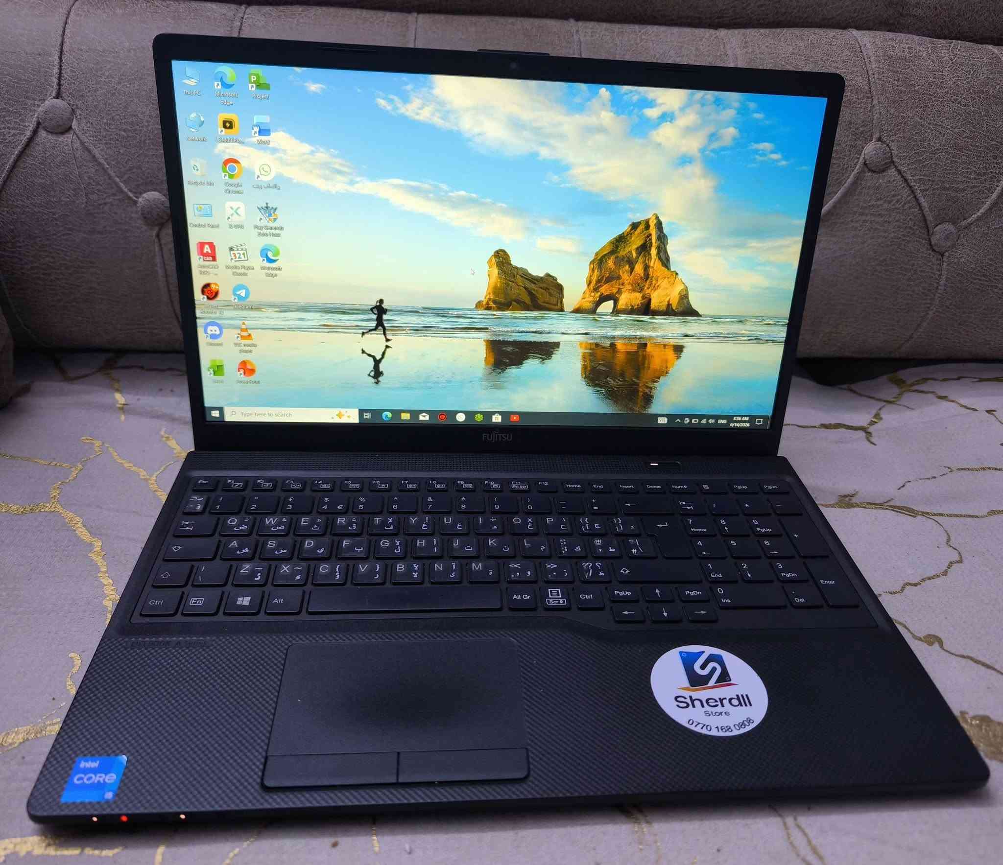💻  لابتوب Fujitsu LIFEBOOK A3511 
🔹 المعالج: Intel Core i5 الجيل 11 (i5-1135G7)
🔹 الرام: 16GB 
🔹 التخزين: SSD 256GB ⚡
🔹 كرت الشاشة: Intel Iris Xe Graphics 8GB
📦 الحالة: شبه جديد وبي ضمان منا لسنه 
📍 المكان: بغداد / الدوره 
💰 السعر: 375,000
📩 للتواصل  – *********** واتساب
