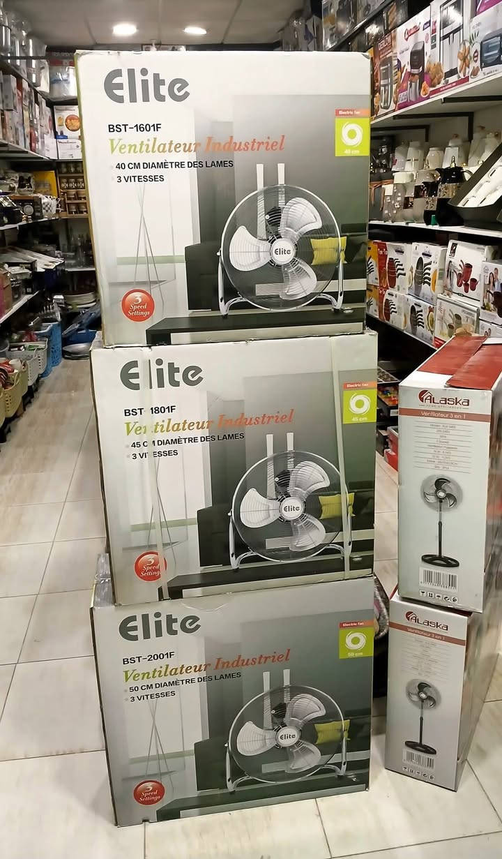 🔸محل الأواني المنزلية - اليوسفية*  
🔷️🔷️مع هاد الصيف🌞🌞 او صهد 🔥🔥لي في مدينة اليوسفية توفرو ليكم فرفارة على أشكال مختلفة 

🔴️3 فرفارات فجهاز واحد؟ آه ممكن! 😱 

**Alaska 3 en 1 Ventilateur** موديل 

**2 في 1؟ لا، 3 في 1:** 
✅️1.  **فرفارة عامود**: للصالون والبيت 
✅️2.  **فرفارة مكتبية**: للبيرو والطبلة 
✅️3.  **فرفارة أرضية**: للبيت ولا قدام الباب 
✅ **3 سرعات**: تحكم فالقوة كيفما بغيتي 
✅ **صوت هادئ**: ما كتصدعش 
✅ **توفير**: شري وحدة بدل 3 فرفارات

🔴️بغيتي فرفارة فاخرة وما تشدش البلاصة؟ 😍

**Luxus Original فرفارة الحائط بالريموت** هو الاختيار ديالك ❄️

✅ ريموت كنترول: تحكم فيها ونتا مرتاح
✅ 5 ريشات حمرين: ريح قوي يبرد الصالون كامل  
✅ صوت هادئ جداً: ما كتصدعش
✅ تصميم أنيق: كتزوق الحائط ديالك
✅ معلقة فالحائط: توفير المساحة 100%

🔴*Elite Ventilateur Industriel*

*متوفرة عدنا في 3 أحجام قوية:*
🔹 *40cm* موديل 
🔹 *45cm* موديل 
🔹 *50cm* موديل 

✅ موتور صناعي يخدم نهار كامل بلا توقف 
✅ 3 سرعات باش تتحكم فالريح 
✅ يبرد بلاصة كبيرة فدقايق 
✅ متين ويتحمل الخدمة الشاقة
✅️مزيانة لـ*: المعامل 🏭 الورشات، المحلات الكبيرة، القاعات، القهاوي والمخازن
📍 العنوان 
مدينة اليوسفية 
☑️المحال كتوجد في الرمل المارشي شارع فين كتعمر سويقة نهار سبت محل تشوف في مخبزة
#youssoufia 
#اليوسفية


**إذا كنت صاحب هذا الإعلان وتريد حذفه لأي سبب، رجاءا أرسل رسالة إلى الدعم الفني**