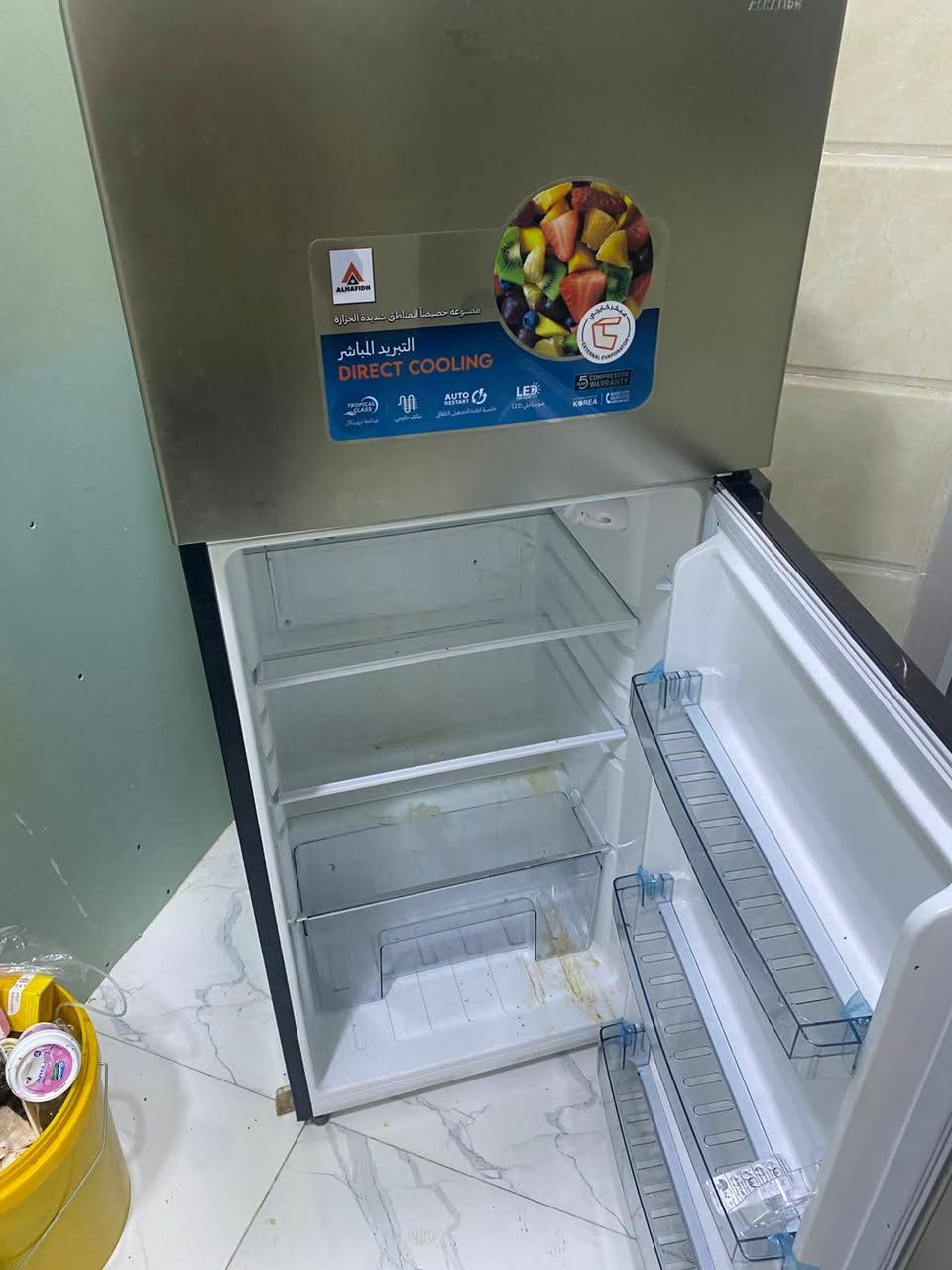 ثلاجه نضيفه كلش استعمال اسبوعين فقط بعده بلنايلون مالته ارتفاع متر ونص سعره 225


**إذا كنت صاحب هذا الإعلان وتريد حذفه لأي سبب، رجاءا أرسل رسالة إلى الدعم الفني**