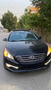 سوناتا 2016 لمتدد فول 1/1  لون اسود رقم بغداد دولي ماشيه 96 الف   بنور...