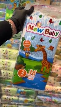 حفاظات نيو بيبي الاصلي الباله جميع القياسات متوفرة سعر السيت الفين دين...