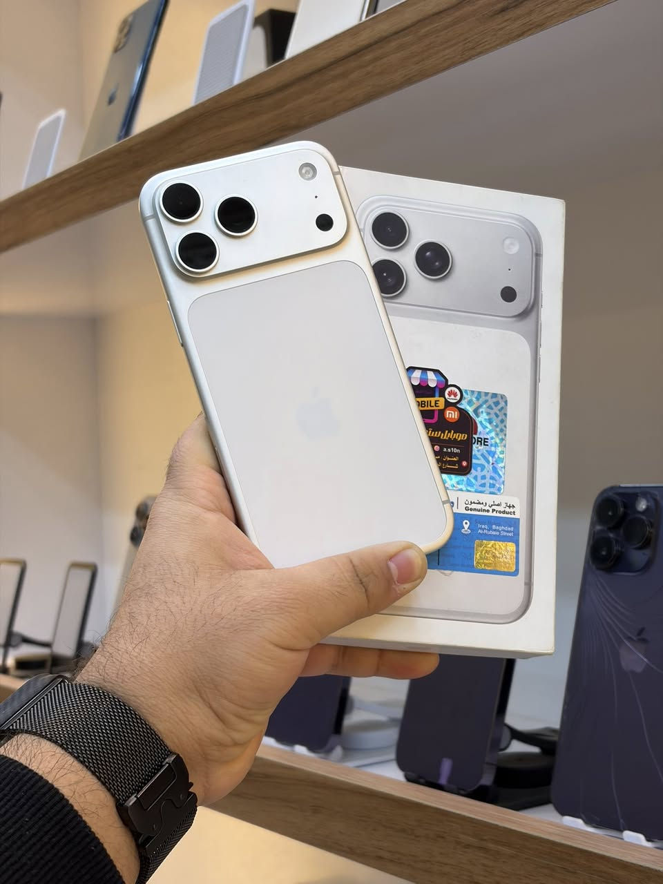 مركز موبايل ستور (CENTER MOBILE STORE)📱⌚️
17 برو ماكس
256
100🔋
مشحون 56 مره
نسخة اليابان
Esim
كفاله عامه
سلفر🤍
نضافه 100‎%‎
كامل ملحقات
السعر/1890🔥
🟥🟥🟥🟥🟥🟥

17 برو ماكس
256
100🔋
مشحون 47 مره
نسخة شريحة فعليه
ZA/A
كفاله عامه
كامل ملحقات
برتقالي🍊
نضافه 100‎%‎
السعر/2090🔥
🟥🟥🟥🟥🟥🟥

17 برو ماكس
256
100🔋
مشحون 18 مره
شرق اوسط 
عربي AF/A
شريحة فعلية
كامل ملحقات
برتقالي🍊
كفاله عامه 
نضافه 100‎%‎
السعر/2.125

بابل مسيب شارع البلديه مجاور صيدليه سندباد مقابيل مختبر الرحمن اسم المحل (مركز موبايل ستور) ***********
