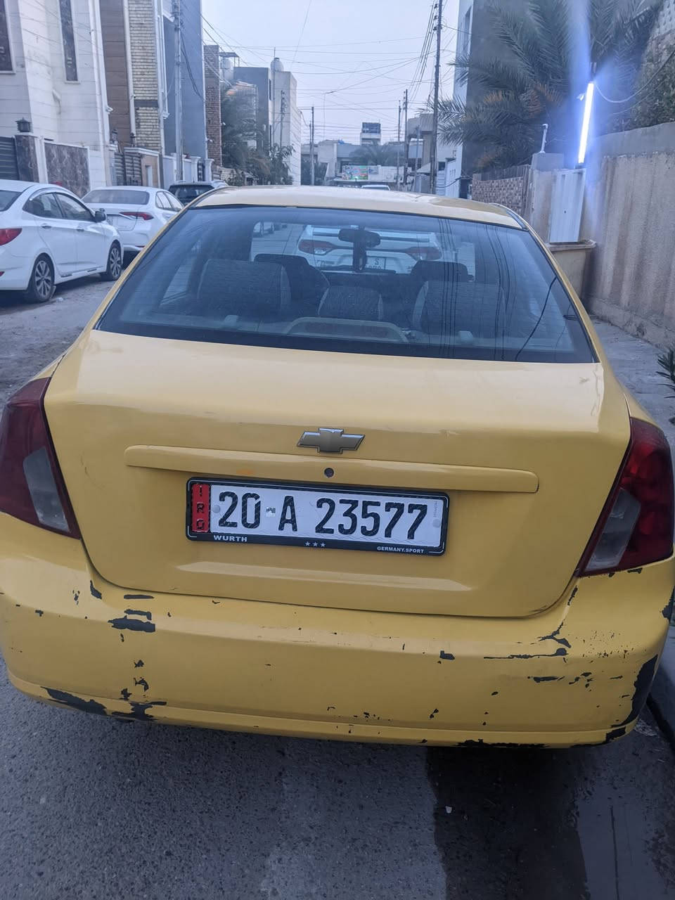 السلام عليكم سيارة فورنزا موديل ٢٠٠٨ رقم ديالى انكليزي مصفره هيئة وغرامات باسمي سيارة نظيفة جاهزة محرك كير تبريد تخم تاير دوشمه جديده السعر ٥٣ورقة عنوان بغداد ***********
