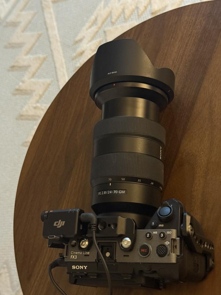 سلام عليكم 
للبيع كامرة 
Sony fx3 
مع عدستها 
Sony 24 - 70 G

للتواصل على الرقم 
***********
