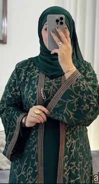 بشت فستان شال • مقاس L-XXL • زيتوني