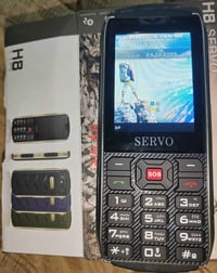 موبايل سيرفوا جديد بالكرتون الشحن يكفيه اسبوع يحتوي على مكان اربع خطوط...