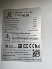 ألواح شمسية • ٣٧ لوح • سعة ٣٢٥