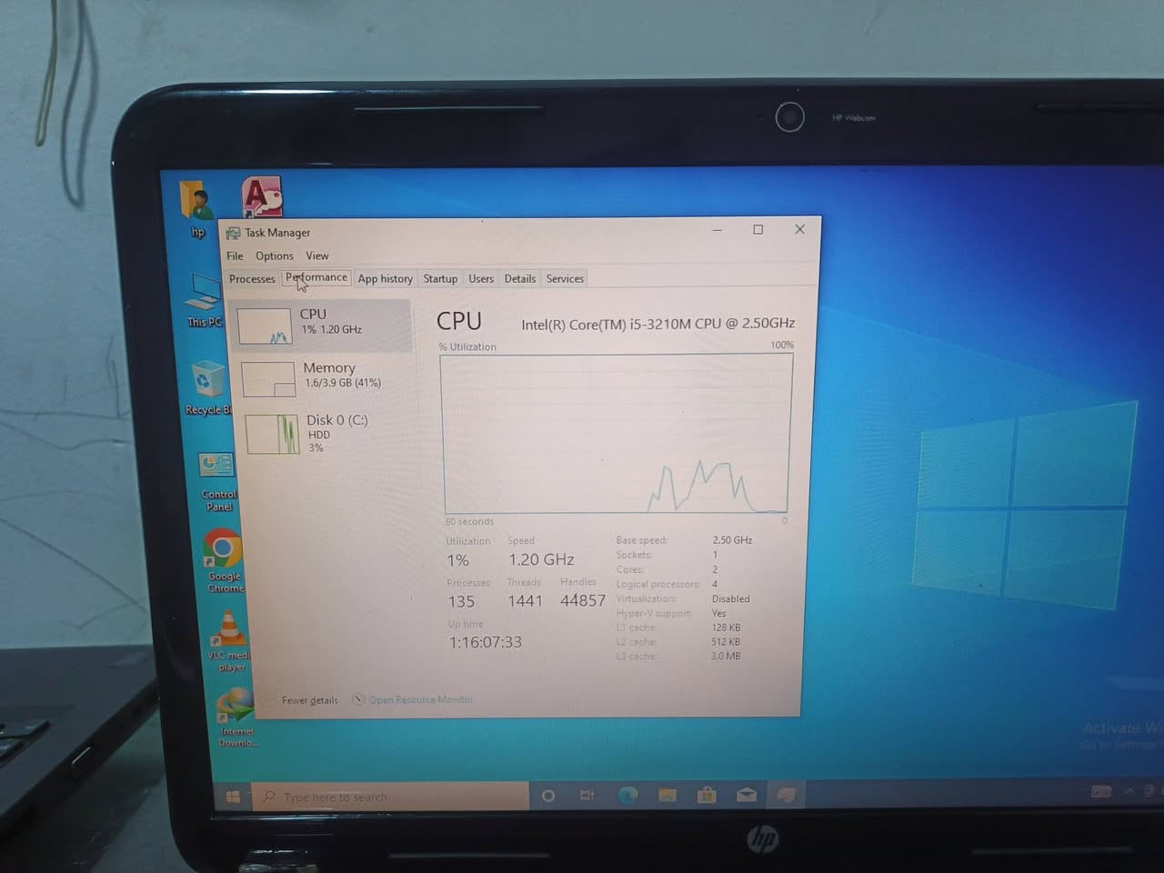 Hp
Core i5

3th

Ram 8

Hard 500GB 

كارت شاشة خارجي 

بطارية بحالة جيدة

سعره  90 الف

تواصل واتساب ***********
