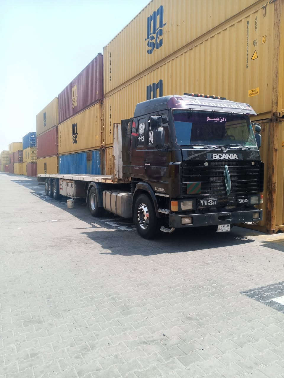 السلام عليكم شباب سكانيه مشلح113 مكينه سته كير خمسه بخمسه سنويه ل29 شرط ثاني يوم تحويل وسيارة تخم تأير هي وعربانتهه  السعر 175, وبيهه مجال قليل رقم الجهاز ***********
