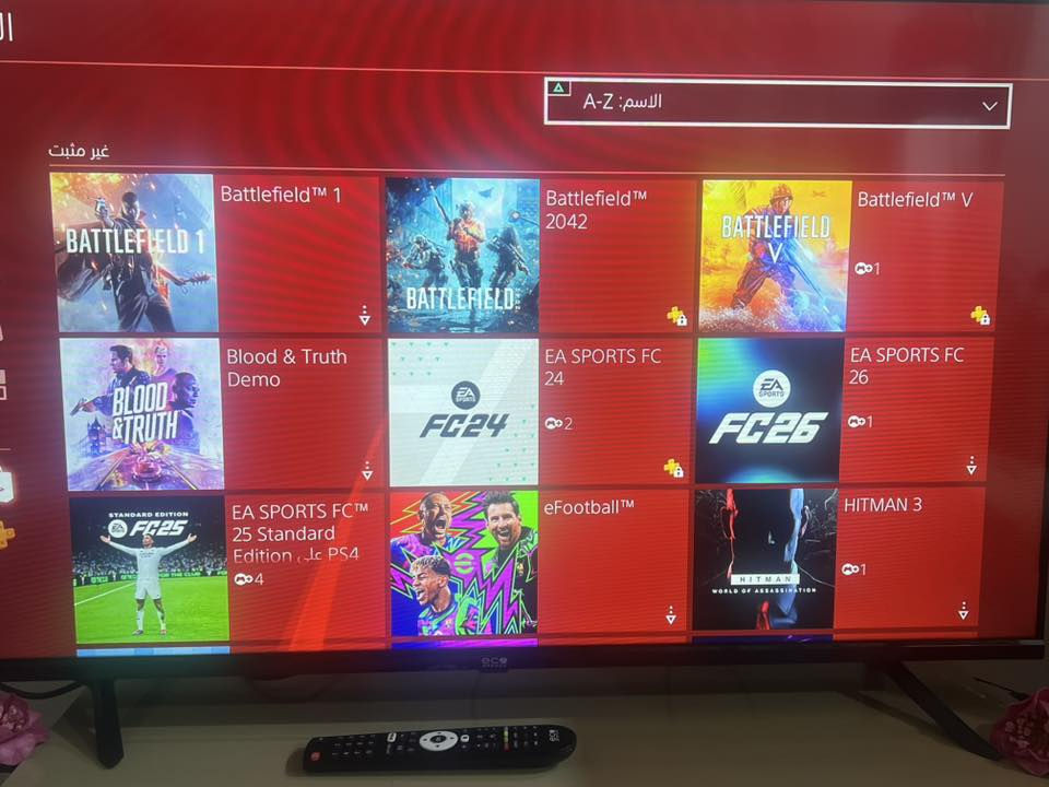السلام عليكم
بلي ستيشن 4 سلم مع ثنين جوستك 
وقرص قراند 5 
الألعاب المجوده ويا 

فيفا 25 قراند 5 ريد ديد2 باتل فيلد 1 ذاكرو 2 نيد فور سبيد هيات بيس 2026 
حساب الاونلاين قراند فول بي دراجه التطير 
والبيس هم قوي بي هواي لواعيب 
(مراوس ايباد يشغل 120 فريم ببجي )


**إذا كنت صاحب هذا الإعلان وتريد حذفه لأي سبب، رجاءا أرسل رسالة إلى الدعم الفني**