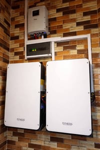 منظومة شمسية • ألواح لونجي ٦٠٥واط×١٦ • انفيرتر DEYE 6k