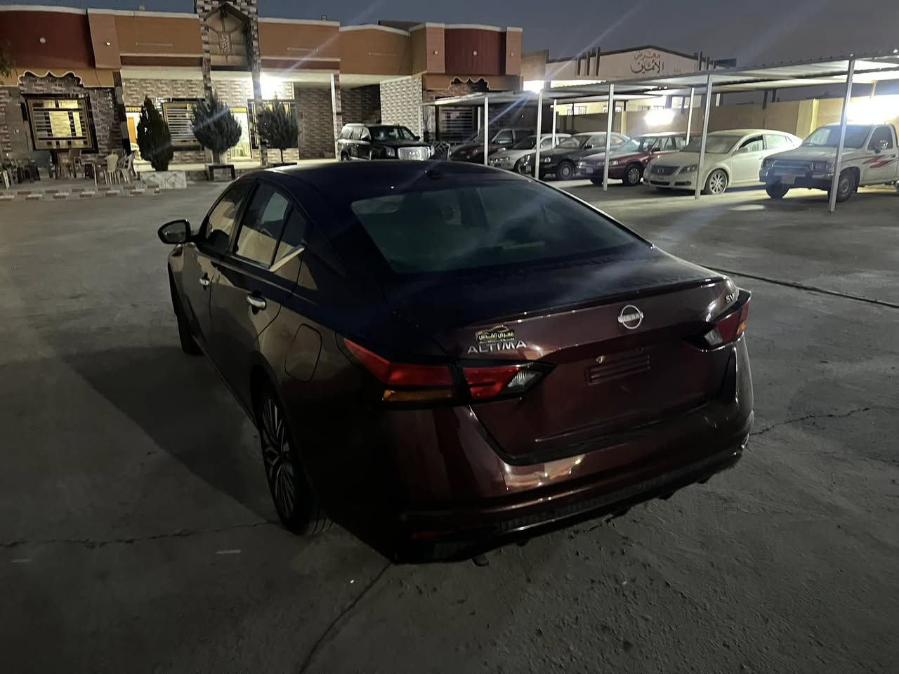 سلام عليكم 
نيسان اولتمه
موديل 2023
رقم فحص 
ضرر اربع قطع بدون دواخل 
كير ومحرك شرط 
السعر 125 وبيهامجال للطيبين 
الرقم ***********
