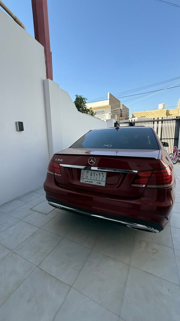 ‏Mercedes E350 2014 ( تو ويل )
حادث جاملغ خلفي سطحي بدون ايرباك 
مكينه 6 سلندر تنفس طبيعي 
فول مواصفات
سلايد
لايتات زينون داينمك اصل
دركة D
اوتو هولد 
كشنات كهرباء 
شفتات ستيرن
تدفئة كشنات
رادار امامي
رادار خلفي 
نقطة عمياء
سستم صوت هارمن كاردن
رقم بغداد ب اسمي 
السعر 205 وبيها مجال 
***********
***********
مكاني بابل الحله شارع 40
