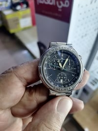 ساعة رجالي فاخرة • كرونوجراف كلاسيك • مينا سوداء