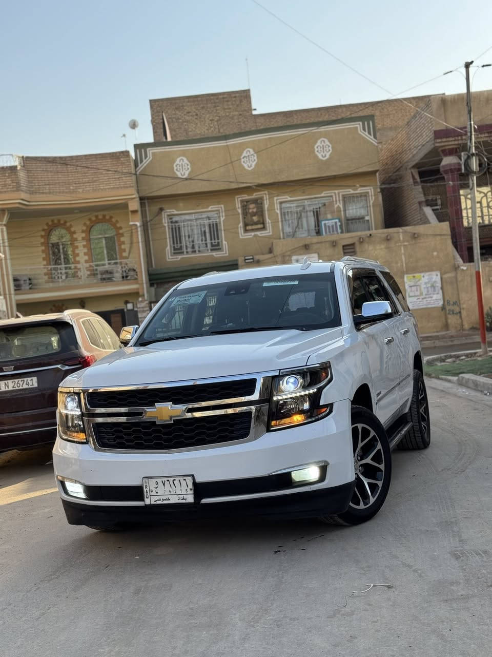 تاهو 2017 وارد أمريكي حادث تخريب بدون دواخل الصور مرفقة بل منشور مواصفات LT فول مواصفات مكينة كير برغي  مامفتوح بيهن حجم المحرك 5300 V8 رقم بغداد مشروع وطني تحويل مباشر السياره جاهزه مال بيت مابية اي نقص بل حقيقة احلئ من الصور السياره السعر 255 وبيها مجال بيع أو مراوس حسب القناعة مكان السياره بابل مركز المدينة ***********
