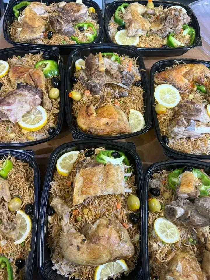 مساء الخير 
حجز مفتوح جميع لاكلات... متوفر توصيل داخل خالص 
تجهيز المجالس ....


**إذا كنت صاحب هذا الإعلان وتريد حذفه لأي سبب، رجاءا أرسل رسالة إلى الدعم الفني**