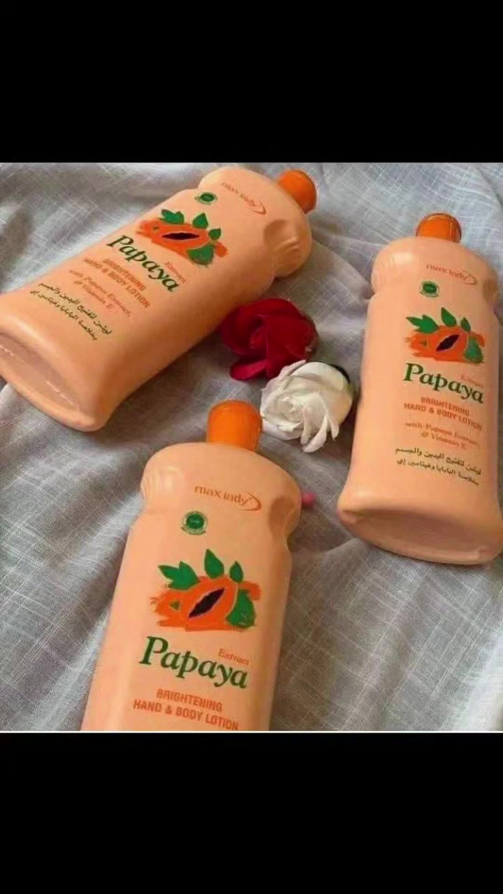 ✨ لوشن البابايا  المبيض لليدين والجســم 
✨  بخلاصة البابايا مع فيتاميـن E. 
✨لايترك آثار دهنـيه على البشرة  وينعم البشرة ويحميـها من الجـفاف. 
✨يعيد الشباب إلى البشرة. 
✨يجعل البشرة تفيض نظارة وحيويه. 
✨تركبية غنية تضفـي جمالآ ورونقآ للبشــرة. 
✨يساعد على الحفاظ على التوازن الطبيعي لترطيب  البشرة. 
✨ينصح بإستخــدامه بعد الحمام على كامل الجســم
العنوان صلاح الدين بيجي الحي العصري شارع روتانا


**إذا كنت صاحب هذا الإعلان وتريد حذفه لأي سبب، رجاءا أرسل رسالة إلى الدعم الفني**