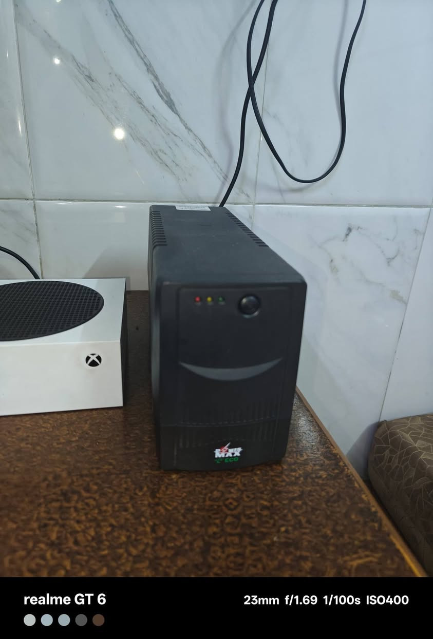 سلام عليكم
1-اكس بوكس سيريس اس نسخه 2023 استخدام سنتين خفيف يعني قليل مشغلها
الاكس بوكس مكفول من الخدش او عطل جوستك الي تجي ويا الجهاز نظافه 90 ما-2 عطلان و
3-يو بي اس 850  غير مستهلك 
4-بطاريات ويا الجهاز نوعيه ممتازه
5-هارد 2 تيرا adata hdd 
6-كارتونه الجهاز  موجوده
-----السعر 375. وبي مجال للطيبين مع كامل محلقات المذكوره
مكاني بغداد البنوك تواصل او استفسار ***********
