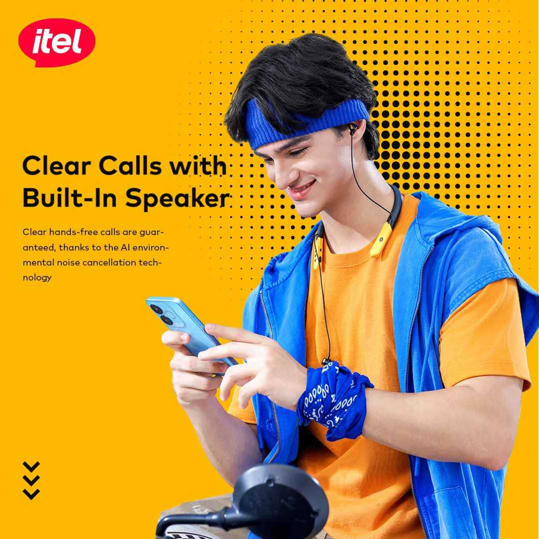 ⚡️ سماعة الرقبة itel Wireless N500 – بطارية خيالية تدوم 75 ساعة!
🚀 المميزات والمواصفات:

🔹 بطارية جبارة (75 ساعة): استمتع بوقت تشغيل خيالي يصل إلى 75 ساعة متواصلة من الاستماع والمكالمات، مما يغنيك عن الشحن المتكرر لأيام طويلة.

🔹 مكالمات فائقة الوضوح: تضمن لك صوتاً نقياً وصافياً أثناء المكالمات الهاتفية بفضل تقنية الصوت المدمجة (Clear Calls with Speaker).

🔹 تصميم مريح ومرن: طوق الرقبة مصمم بمرونة عالية (Flexible and Comfortable-Fit) ليناسب شكل الرقبة ويوفر راحة تامة عند ارتدائه طوال اليوم.

🔹 ثبات عالي ومضاد للانزلاق: تتميز بتصميم مانع للانزلاق (Anti-Slip Design) يحافظ على ثبات السماعة أثناء المشي أو الحركة.

🔹 ضمان حقيقي: تأتي مع ضمان رسمي لمدة 12 شهراً مدعوم من خدمة Carlcare، مما يضمن لك جودة وعمر المنتج.

🔹 شكل عصري وأنيق: تصميم مميز باللونين الأسود والأصفر يضفي لمسة رياضية وعصرية تناسب مختلف الأذواق.

📦 السعر: 15 الف فقط! بغداد, العراق


**إذا كنت صاحب هذا الإعلان وتريد حذفه لأي سبب، رجاءا أرسل رسالة إلى الدعم الفني**