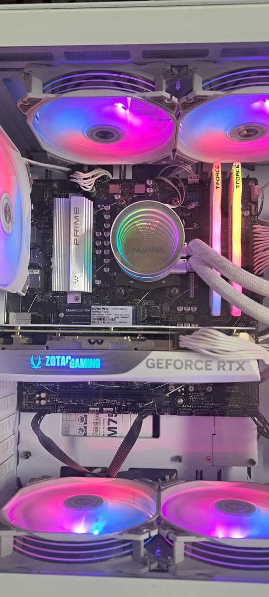 تجميعة العاب 

المعالج AMD Ryzen 5 8600G

الرام t-force 32gb ram ddr5

المذربورد asus prime b650 a ii

الهارد  teamgroup nvme 1tb

كرت الشاشة zotac rtx 4060 ti 8gb

البور psu segotep 750w full modular

الكيس alseye cube 7 fan

التبريد مائي 240

السعر مليون و200

بغداد شارع الصناعة ***********

لايوجد توصيل
