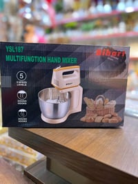 أعرض خلاط وعجانة يدوي متعدد الوظائف من ماركة Bihart، موديل YSL187. يحت...
