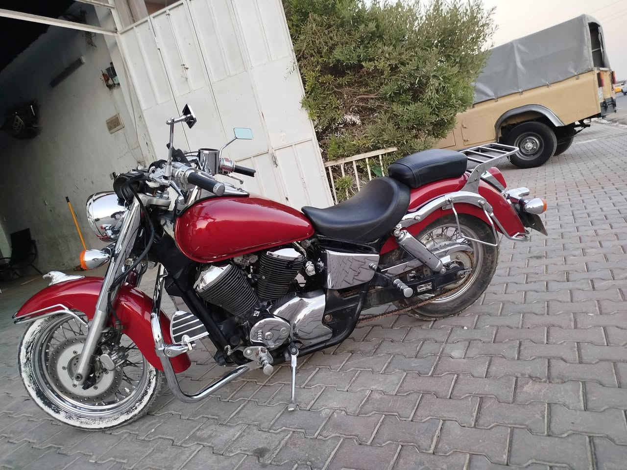 السلام عليكم 
هوندا شادو 750cc رقم بسمي السعر 35 
اموضح التزويد الي عليه 
ماكو داعي احجي وكول مكينه و كير و كهربائيات وكاله 
مكاني كركوك ***********
