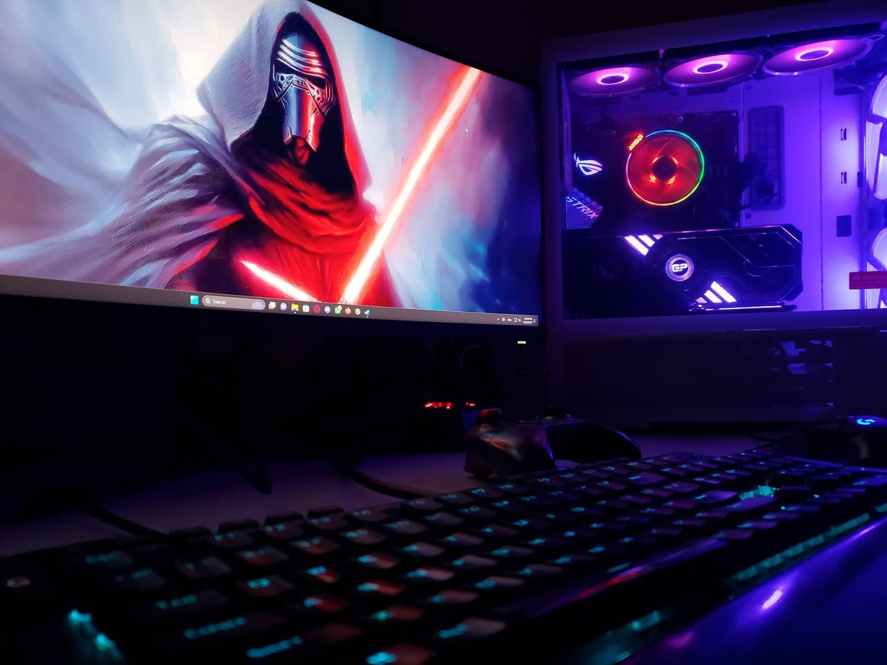 السلام عليكم
تجميعة كاملة مع الشاشة والإكسسوارات و ups للبيع
نظافة عالية جدا ضمان شكد متريد
تجميعة بيه توافقيه جدا عالية

🛑مابيع مفرد الاه اذا انباع كيس
السعر : 2300 الف سعر نهائي 

r9 5900x box
deepcool ak620 white 
ram 64gb 16*4 3200mhz XPG
asus rog x570-f gaming 
m.2 1tb Lexar 
m.2 256
 hdd1tb
psu 850w corsair gold modular
case lian li lancool 216 white 
gpu rtx3080ti 12gb
vertical  razer gen4
الشاشة:
msi 274qrfw
الإكسسوارات :
ماوس لوجتك 
g502 hero
كيبورد
reddragon k550 yama
ماوس باد xl
UPS:
apc c1500
بطارية ليثيوم ايون فوسفات الحديد 
24v 30امبير

استفسار اكثر خاص او الاتصال ***********
