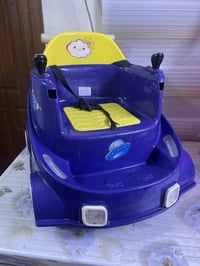 سيارة أطفال • بنفسجي ابيض • مرجوحه