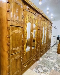 نجارة عراقية • نقوش CNC • ٩ قطع