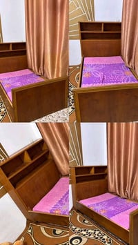 سرير طابقين • مكتبية • خشب وصاج
