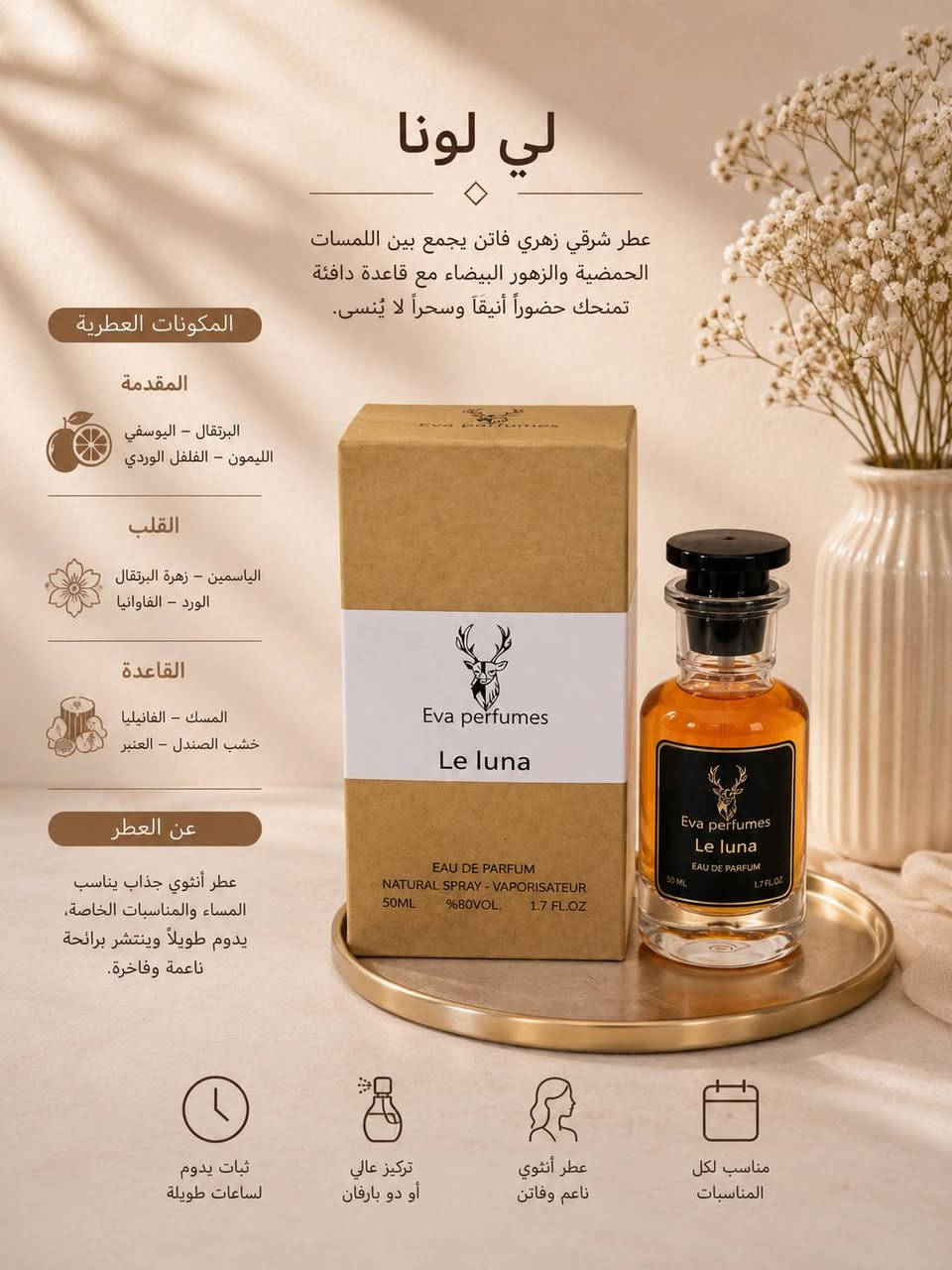 السلام عليكم توفرت عطور بديل الفرنسي ماستر من شركه ايفا ومن شركة مورال  عطور فواحه وثبات ورجالي ونسائي 
ومتوفر توصيل محافظات 
ومانع تعرق فارمسي الطبي يمنع ريحه تعرق لمدة 48 ساعه انقاذ حرفياً وصار سنتين اوفر منه 
وكل زبونه تأخذ مني 4 أو 5 قطع لان متعودين عليه 
رفعو المنشور فضلا وليس أمرا هذا باب رزقي @إشارة 
@إشارة


**إذا كنت صاحب هذا الإعلان وتريد حذفه لأي سبب، رجاءا أرسل رسالة إلى الدعم الفني**
