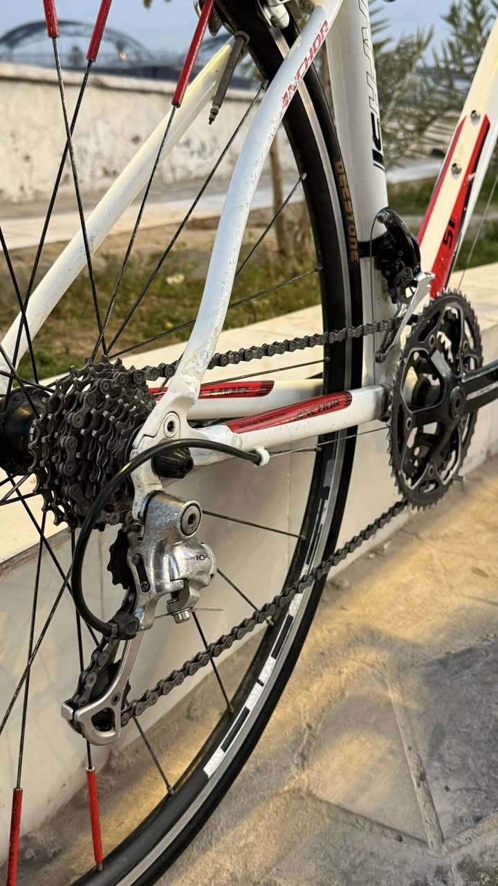 السلام عليكم 
-رود بايك ماركة anchor تصميم انسيابي 
-فريم ناصي معدن المنيوم ماشة كاربون 
- سيت تياكرا 9-2 العقرب والنقال شيمانو 105
-صينية FSA
 -بريكات شيمانو 
-السعر 290قفل


**إذا كنت صاحب هذا الإعلان وتريد حذفه لأي سبب، رجاءا أرسل رسالة إلى الدعم الفني**