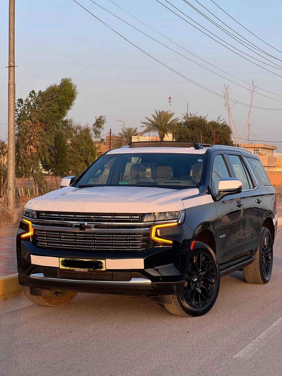 تاهو برايمر 2022 خليجي 
مغلفه ppf بل كامل داخل وخارج 
مكفوله كفاله عامه 
مواصفات پریمر فول1/1
داتاشوو
5خمس كاميرات
فور ويل (4X4)
بانوراما
جكات
داخل جلد لون حمصي
كشنات تبريد تدفئة
كشنات خلفية كهرباء
شحن لاسلكي
كيجات ديجيتال
كشن خزن ميموري
بصمة
صندوق كهربائي
ابواب بصمة
شاشة كبيرة
تشغيل عن بعد
كشنات كهربائية
رادارات
محرك 5.3 
تحكم ستيرن فول
حساسات امامي خلفي
نظام تحذير اصطدام
نظام تنبيه عند خروج من المسار
حاجب زنون
٧ راكب
نظام زنون اصلي
كروس سرعة
حساسات جانبية
نظام سير على المسار
السياره رقم سليمانيه جديد دولي باسمي 
مكفول السيارة كفاله عامه من كلشي 
 كير و محرك بشرط كفاله
كير و محرك بشرط مامفتوح
مكان السيارة الرمادي
السعر 525 وبيها مجال
الاستفسار ***********
