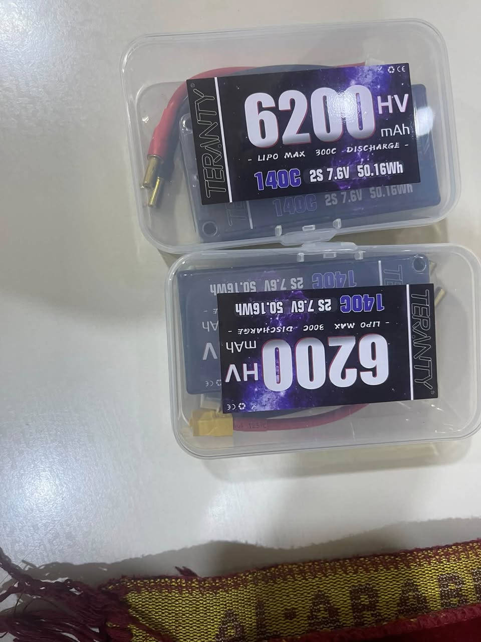 بطاريات العدد 2 جدد لوك شرط الفحص مخصص لسيارات RC السعة 6200 ملي امبير 7 فولط التفريغ 140C راقيات جداً للبيع


**إذا كنت صاحب هذا الإعلان وتريد حذفه لأي سبب، رجاءا أرسل رسالة إلى الدعم الفني**