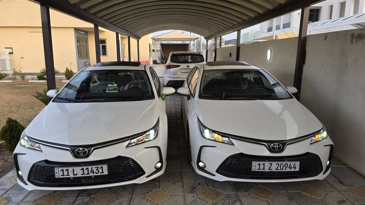 للبيـع كـورلات عــدد ♕2♕ ♕2025♕ شكـل الخليجي هايبـرد
محجــوزة للمصــرف مقتــرض وكفيــل 
 نفـــس البيـــت 
 فــول مواصفــات 
 🚗 محرك 1800 
🚙 سلايت 
🚗 بصمه + دخول ذكي
🚙 رادار 
🚗 تحديد مسار طريق 
🚙 استشعار سرعه محدده للطرق
🚗 لايت زينون عالي وناصي+ لايت متحرك يمين ويسار ويا حركة الستيرن +  لد صباحي زينون+ اشارة لايت لد 
🚗 كيجات ديجتل شاشه 
🚙 شاشه نفكيشن + كامره خلفيه دواره 
🚗 هاندر بريك بصمه + اوتو هولد 
🚙 مانع نزلاق + مود درايف + ايفو مود 
🚗 ايرباك عدد10 
🚙 تبريد بيانو شاشه 
🚗 اشاير مري
🚙 ويل كب حجم 16 
🚗 حساس اطار +حساس لايت عالي وناصي اوتو +حساس مطر 
🚙 تحكم سترين كامل 
🚗 داخل جلد اسود
السعــر ♕139$♕مع الوكالة 
والثانية ♕137♕مع الوكالة 
السيارة ماشية ♕2000♕
والثانية ماشية ♕7000♕
للأستفســـــــار الاتصـــــــال
(***********) (***********)
