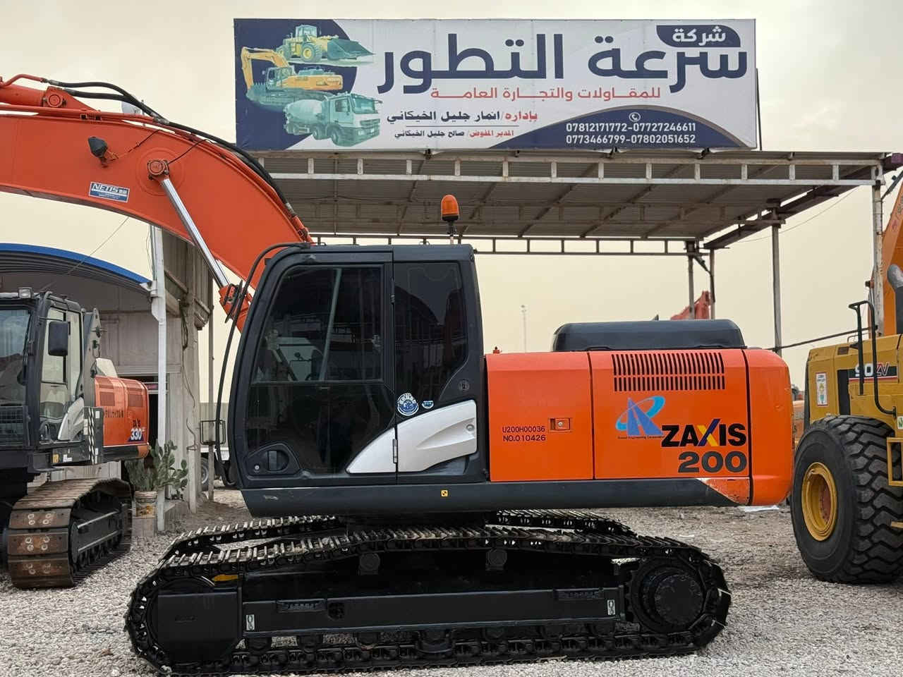 بســم الله الرحمن الرحيــــم 
متوفر لدى شركه سرعه التطور للتجاره الاليات لثقيله 
حفاره هيتاشي فايف اي ZAXIS-200-2014
 فقط لعشاق النظيف والمتميز 💎
كفاله عامه وارد اليابان 🇯🇵 ✅ دخول جديد منفيس
موديل 2014حاله الزيرو مشتغل 5600لاف 
محرك  ازوزه 
 العنوان محافظه  بابل -ناحيه الشوملي
وقت الاتصال  الساعه 8 صباحاً الى الساعه 6 عصرا 📵❌
#اللاستفسار*********** Whatsapp انمار جليل
رقم تسلسل الاليه5063
