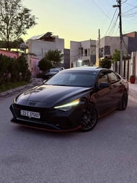 Hyundai Elentra N 2023 حادث خلفي بدون صبغ بيهه بارد بالصندوك وبارد بال...