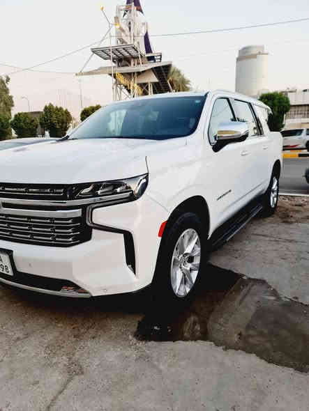 2023 CHEVROLET SUBURBAN كفاله عامه كلين تايتل
ملاحظه :-  ✅ السياره موجوده في بغداد ✅

ملاحظه السياره رقم اربيل بااسمي 

سعة المحرك:- V8 5.3 بانزين 
المسافة المقطوعه :- mi  45315 
اللون :- ابيض            
الموديل:- 2023
عدد المقاعد :- 7 مقاعد 
مواصفات السيارة :- PREMIER

الاضافات#👇👇
 شاشه كبيره 
فرش جلد اسود 
كراسي كهرباء
ويل 20 أنش   
كامره 
تحكم سرعه
تحكم مسجل في الطاره
حساس تجاوز
حساس خلفي
باب خلفي كهرباء
صاجات
هاند بريك كهرباء 
حمالة سقف
كراسي منفصل  
كراسي مدفيه 
تشغيل عن بعد

والمزيد من الاضافات في عالم SUBURBAN

                🔥🔥🔥 كلين تايتل 🔥🔥🔥

السعر 510

للاتصال ***********
