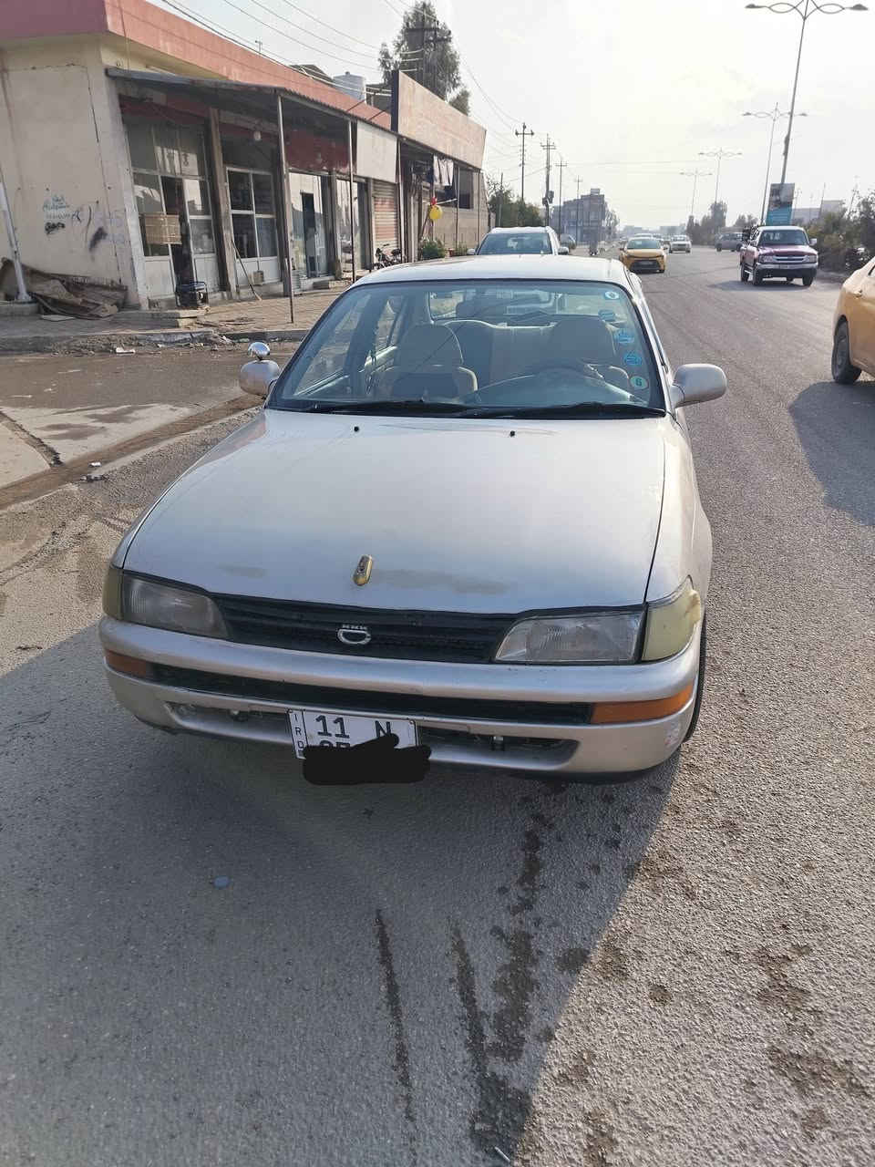 السلام عليكم كورلا موديل 1992 رقم بغداد مشروع وطني سنويه بسمي شرط التحويل صبغ عام للجماليه دفتر بانزين بيهه السعر (48) بيهه مجال الرقم  ***********    العنوان كركوك
