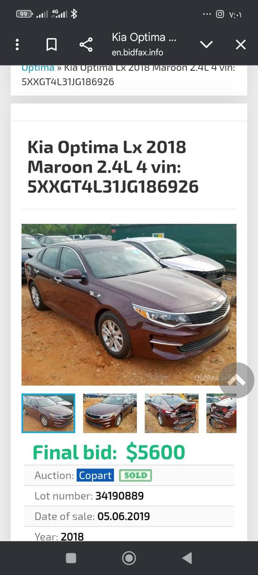 اوبتما 2018 وارد امريكي ماشيه 114 حادثه مرفق بالعراق مضروبه باب السائق مبدل نفس الون رقم جديد نص فول سنويه 2030 بسمي تحويل مباشر السعر 127$ عنوان بغداد ***********
***********
