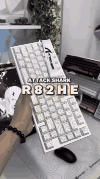 ⁨ ‏‎سلام عليكم  توفر كيبورد⌨️ ATTACK SHARK R82HE باللون - الابيض فقط -...