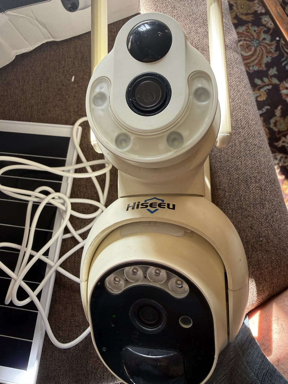 كامرة طاقة شمسي و سيم كارت
السلام عليكم
كامرة من hiseeu
مستعمل نظيف شغال
طاقة شمسي و كيبل تايب سي و تعمل على السيم كارت 
كامرتين بوضوح عالي
السعر مع التوصيل ٥٠ الف سعر نهائي


**إذا كنت صاحب هذا الإعلان وتريد حذفه لأي سبب، رجاءا أرسل رسالة إلى الدعم الفني**