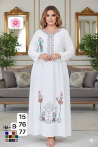 كشمير • تطريز ستراس • مقاسات ٢XL–٥XL