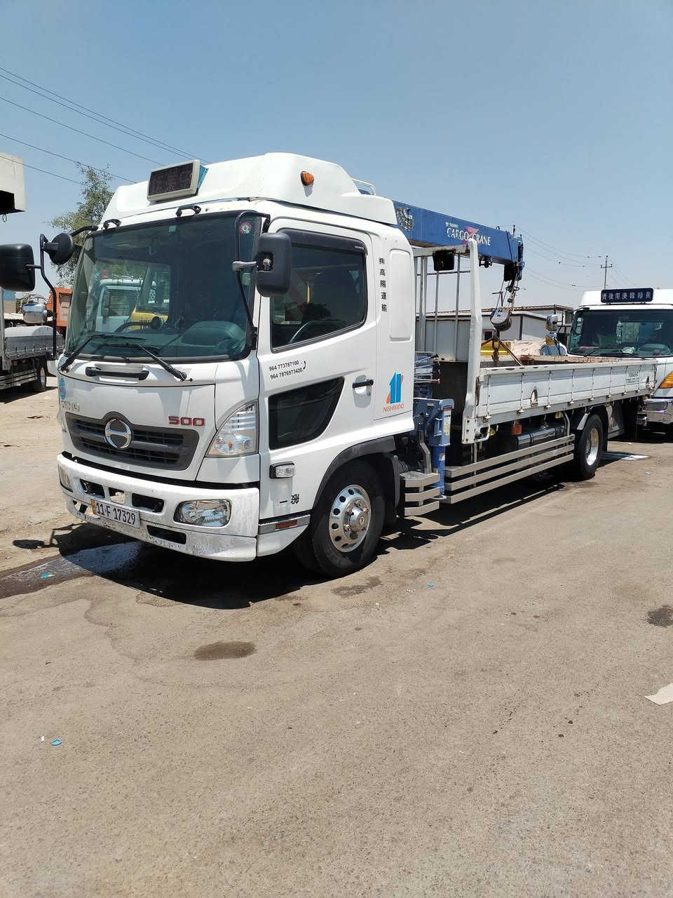 البيع هينو شيطان فول عادي كرين كاركو ٢ سلايت
رقم بغداد مكان السياره بعداد ***********
