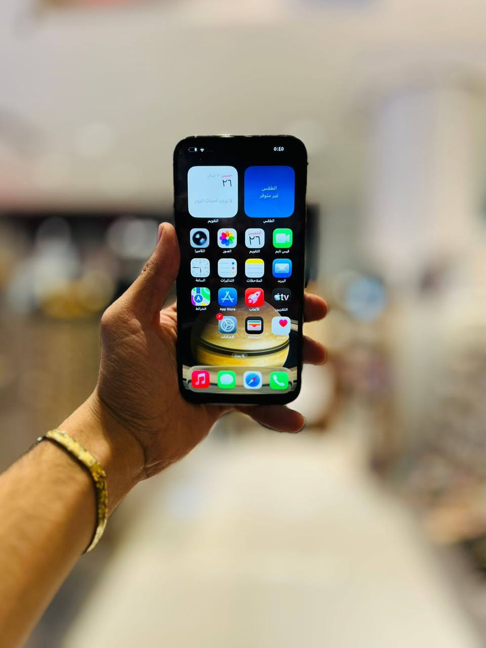 ايفون 14 برو ماكس 
جهاز كله مكفول وشغال 
فيس ايدي شغال جهاز نضيف
جهاز مستبدل شاشاه وبطاريه وجديد نموذج m 
ذاكره 256 
بطاريه 100 
اتصال او واتساب 
***********
مكاني حله او مراوس 
سعر 550
