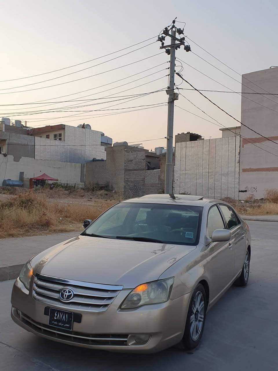 Toyota Avalon 2007
کامل پەمپ لەسەر ساقی بی دەعم لیدراو پیشو پشتی کەبسە 
سەیارەکە ماشەلای دەویت 
مواسەفات فولە بەس بەسمە و پەردە نیە 
گیرو مەکینە تەبرید هەموی بەشەرت 
سەیارەکە ناو زەردە 
چوار تایە و ویلی لوکی لەژیرە 
کود کراوە 
بارکودی وەر گیراوەتەوە 
سەیارەکە لە سلیمانیە 
نرخی ٦٧$
***********
