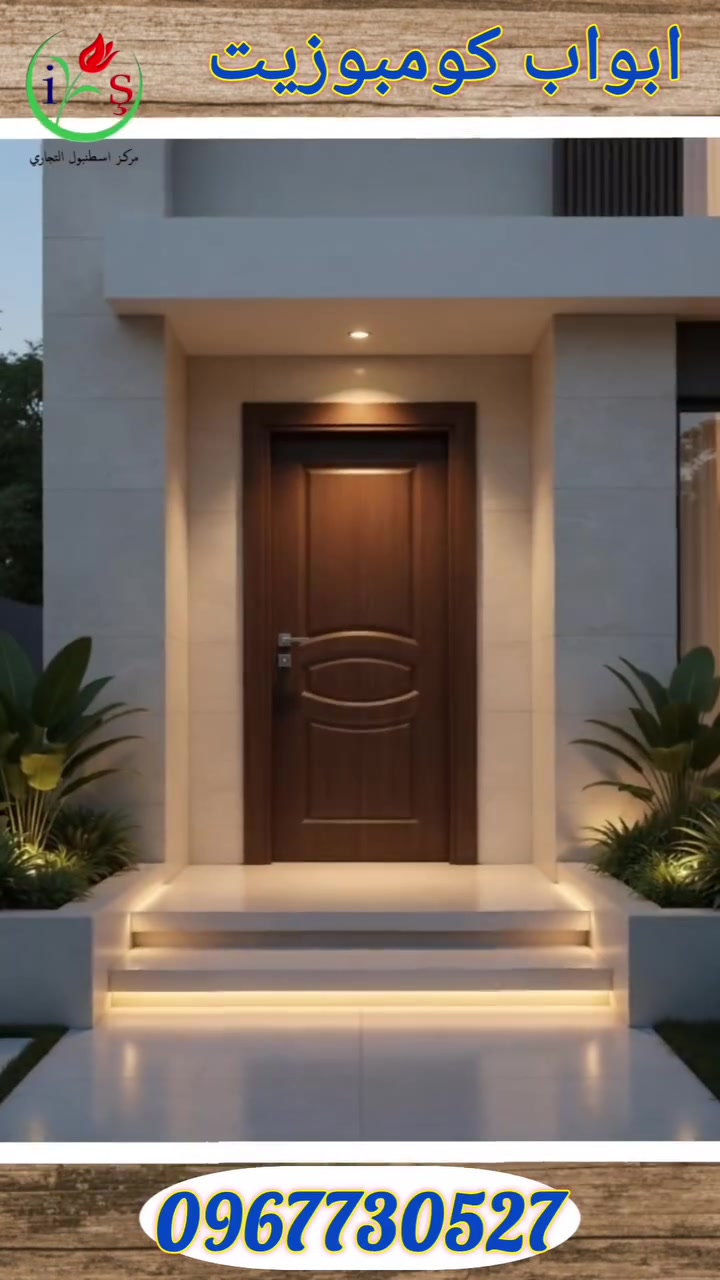 🚪 هل تبحث عن باب يجمع بين الأناقة، المتانة، والتصميم العصري؟
مع أبواب كومبوزيت احصل على مظهر فاخر وجودة تدوم لسنوات طويلة!

✨ أبواب كومبوزيت الحديثة ✨
اختيارك الأمثل لمنزل أنيق وعصري.
✅ مقاومة للرطوبة والعوامل الجوية
✅ متانة عالية وعمر افتراضي طويل
✅ تصميمات عصرية تناسب جميع الأذواق
✅ عزل ممتاز للصوت والحرارة
✅ تشطيبات فاخرة بألوان متعددة
اجعل مدخل منزلك يعكس ذوقك الرفيع مع أبواب تجمع بين الجمال والقوة في آنٍ واحد. 🏡🚪

🚪✨ أبواب كومبوزيت بأعلى معايير الجودة والأناقة
تصاميم عصرية، متانة استثنائية، ولمسة فخامة تليق بمنزلك

📞 للحجز والاستفسار: 0967730527
📍 مركز إسطنبول التجاري
#أبواب_كومبوزيت #أبواب_حديثة #ديكورات_منازل #تشطيبات #أبواب_فاخرة #تصميم_داخلي #مركز_إسطنبول_التجاري
📲 معلومات التواصل:
📞 0967730527
🏢 مركز إسطنبول التجاري
💬 تواصل معنا الآن لمعرفة الأسعار والعروض المتاحة. 🚪✨


**إذا كنت صاحب هذا الإعلان وتريد حذفه لأي سبب، رجاءا أرسل رسالة إلى الدعم الفني**